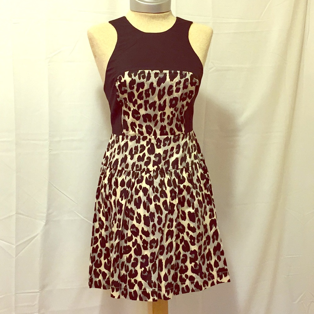 French Connection BW Leopard Dress